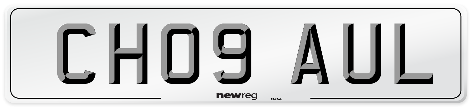 CH09 AUL Number Plate from New Reg